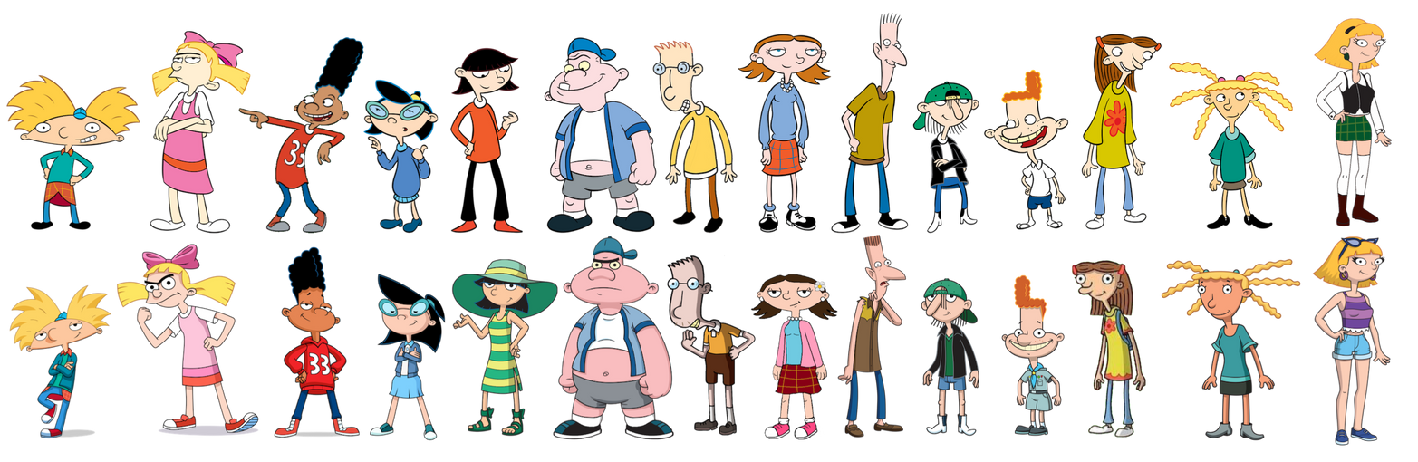 Hey Arnold Characters By Markpipi On Deviantart