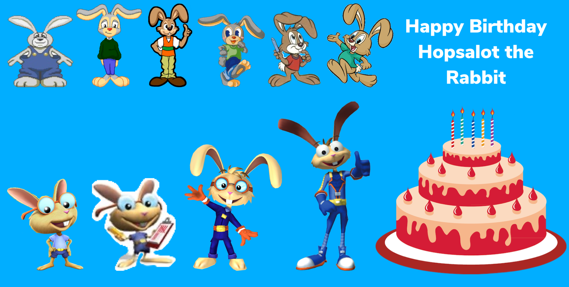 Hopsalot Rabbit Happy Birthday Hopsalot (2022) by MarkPipi on DeviantArt