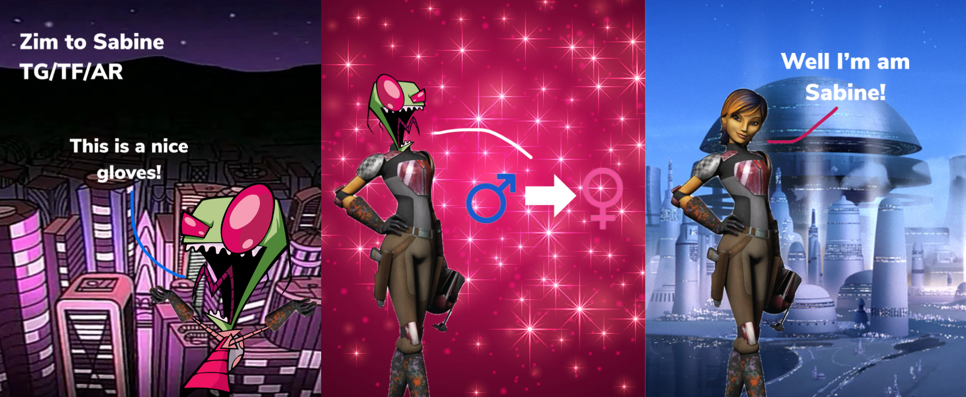 Sabine Robotization Deviantart Zim to Sabine TG/TF/AR by MarkPipi on DeviantArt