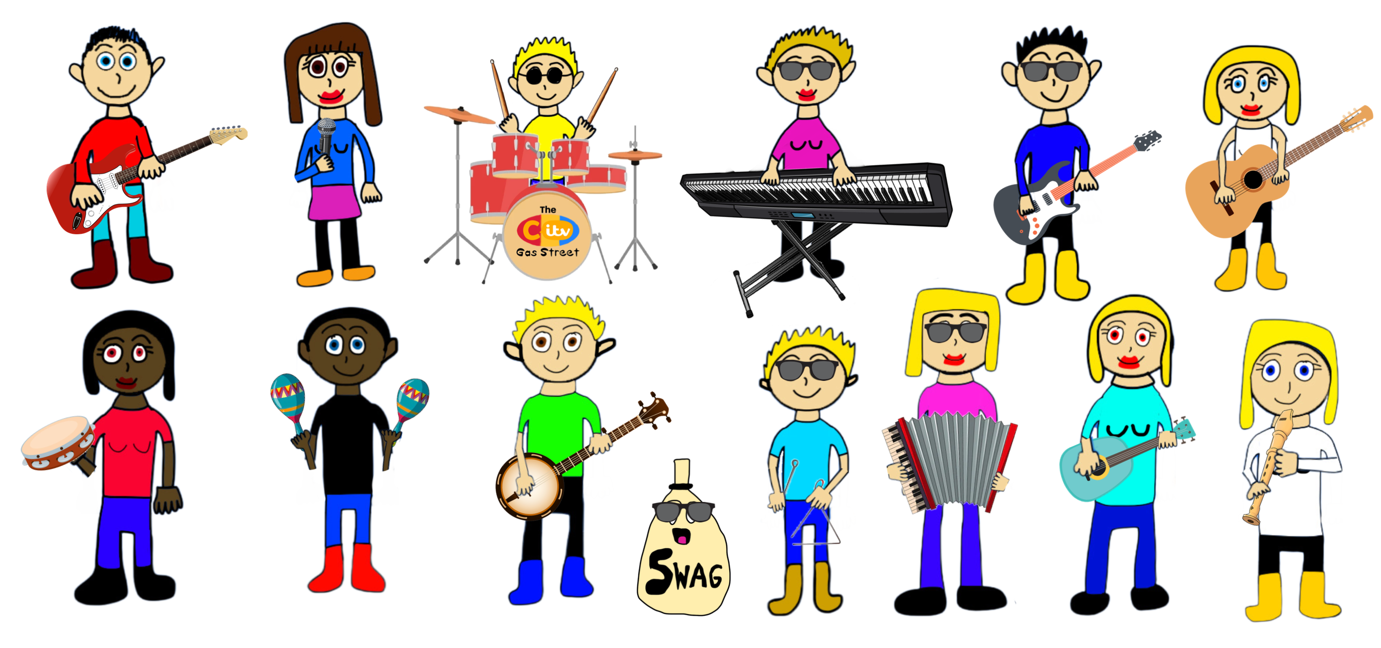 The CITV Presenters with Rock and Roll Render by MarkPipi on DeviantArt