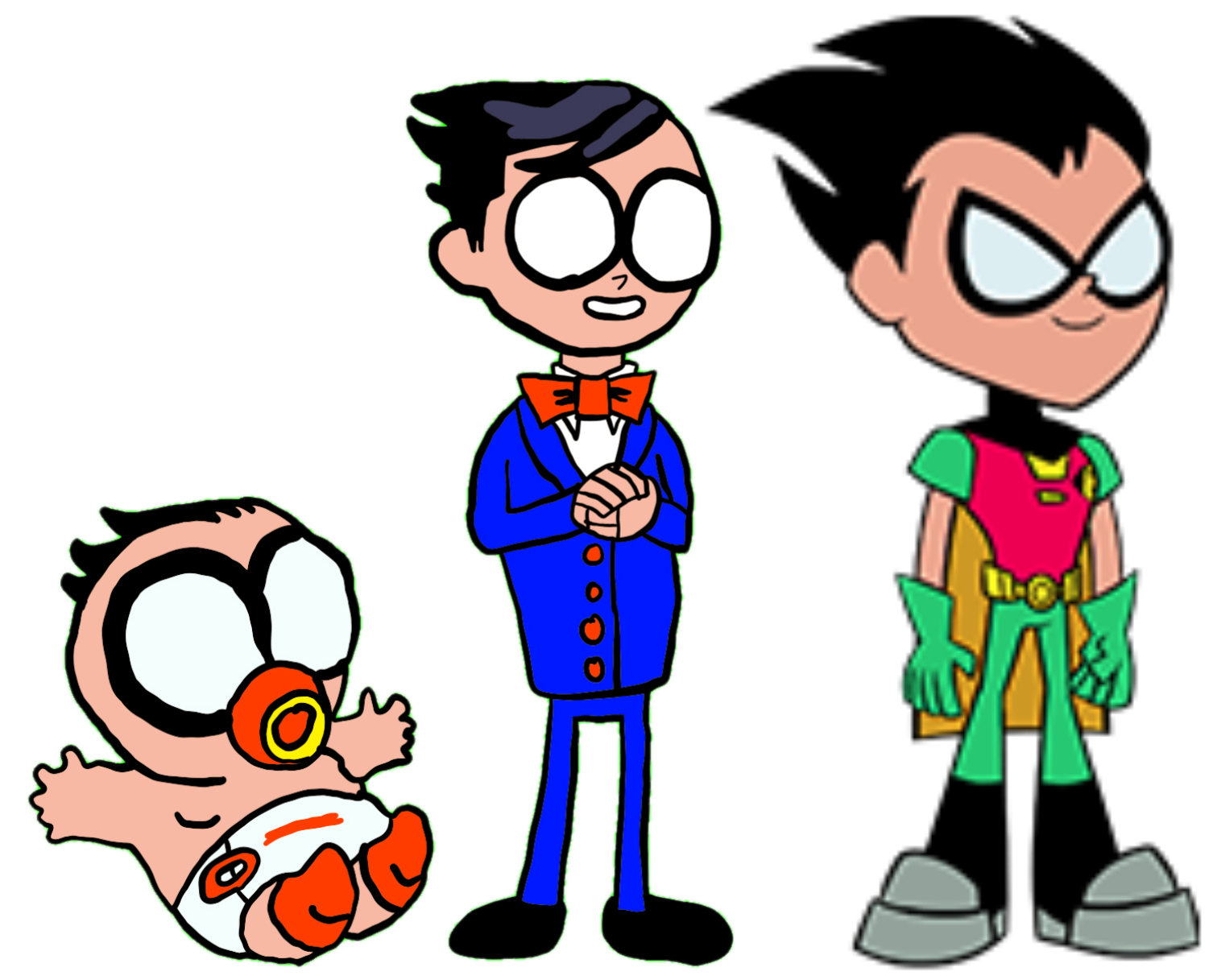 Robin Age Evolution - Teen Titans Go! by MarkPipi on DeviantArt