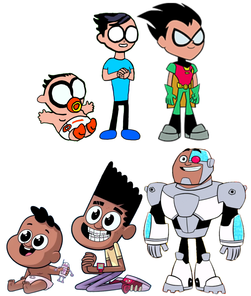 Robin And Cyborg From Baby To Titans By MarkPipi On DeviantArt robin-and-cyborg-from-baby-to-titans-by-markpipi-on-deviantart