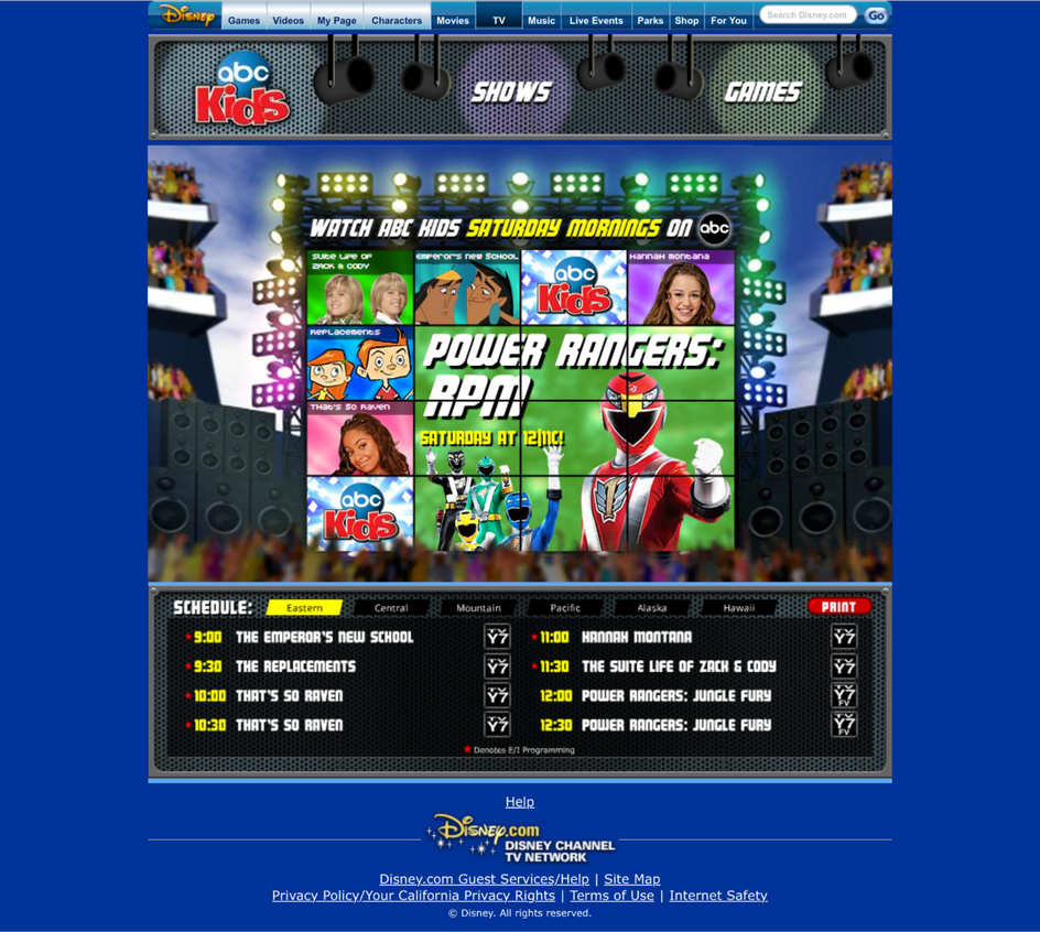 Abc Web ABC Kids Website (2006-2011) (Recreation) by MarkPipi on DeviantArt