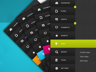 Admin Theme Menu Design Admin vertical menu by web-designr on DeviantArt