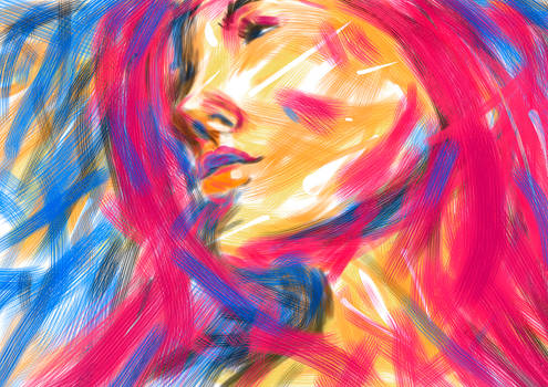 Digital Abstract Portrait