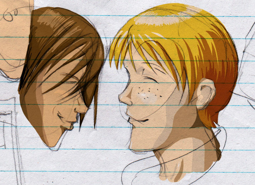 Two Guys Colour by DavidIkari on DeviantArt