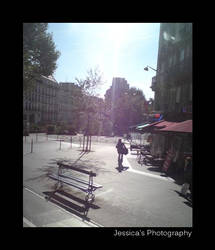 A Courtyard in Paris.