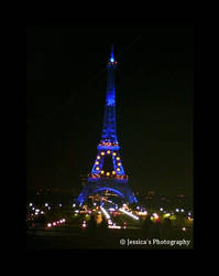 Effiel Tower at Night.