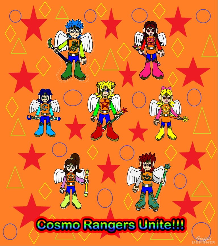 Cosmo rangers unite by stephan-zx on DeviantArt