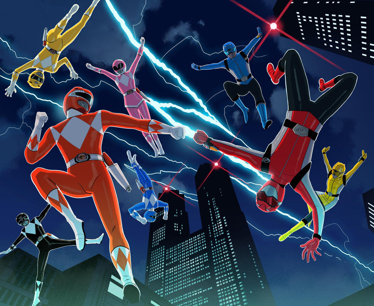 Power Rangers Original to Current by stephan-zx on DeviantArt