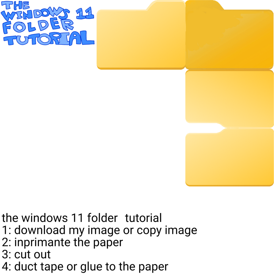 The windows 11 folder by bowserjrvoicemelvine on DeviantArt