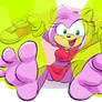 Amy Rose: ''Yippeeee! My feet smell like cheese!''