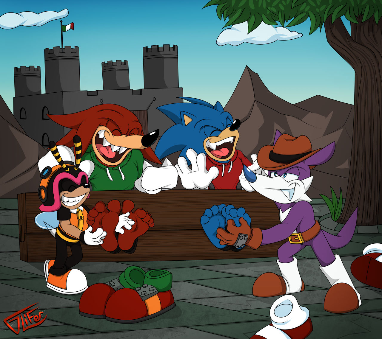 Sonic's vacation in Italy