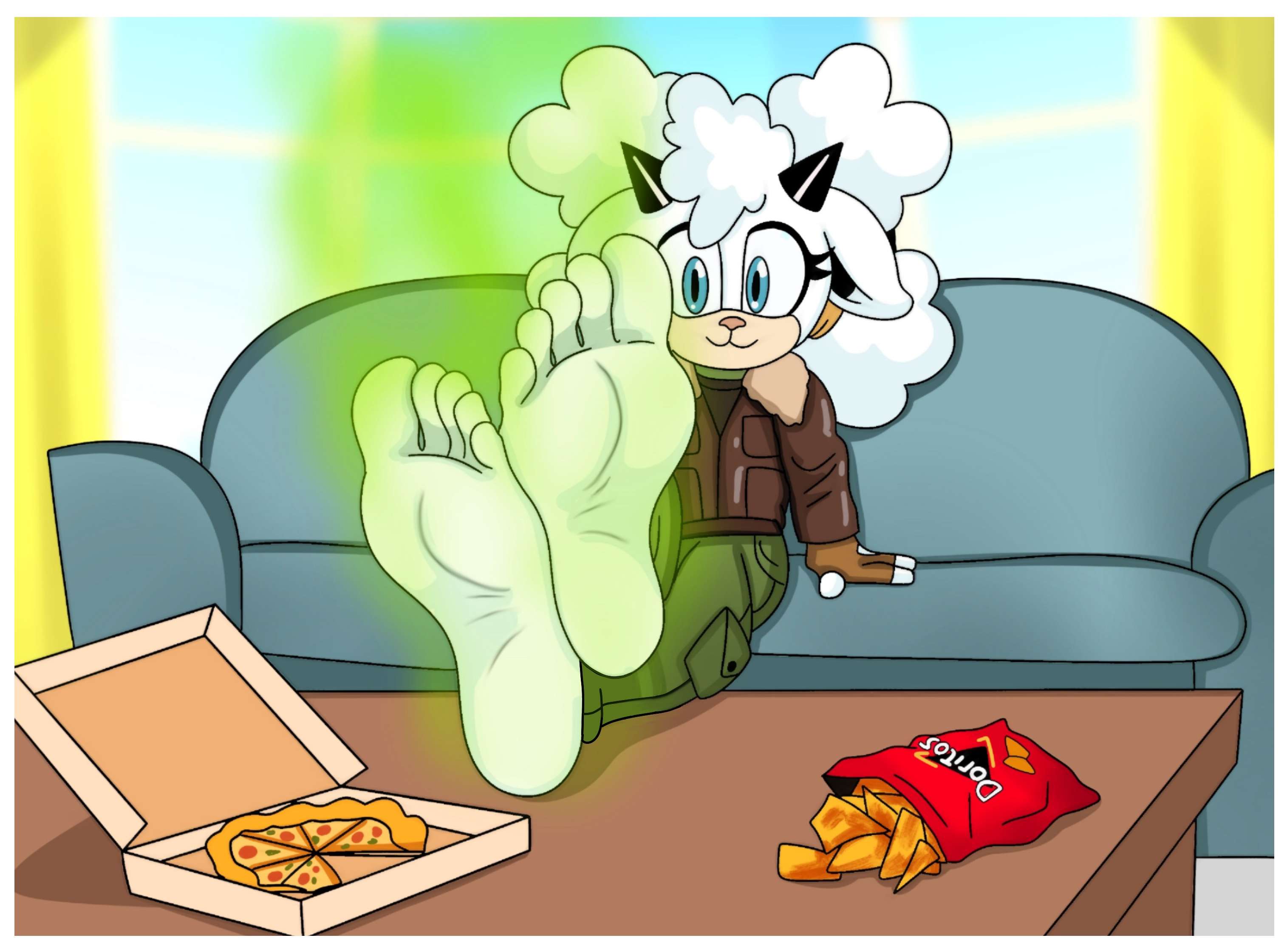 Lanolin the Sheep: Ready for a cheesy snack