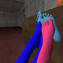 Rainbow dash n Sonic footsie fun  7 with Amy