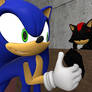 Shadow and Sliver being tickled by Sonic 5 (reques