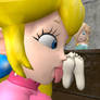 Peach licking Rosalina's feet 1 (request)