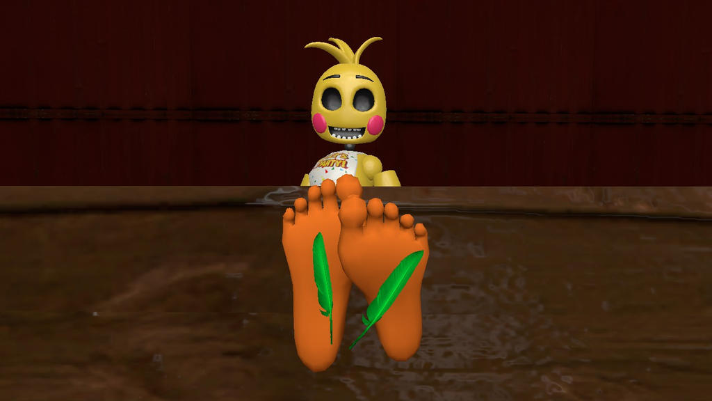 Beakless Toy Chica tickled (request) by hectorlongshot on DeviantArt.