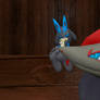 Lucario feet lick tickled by a Zoroark 1 (request)