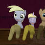 Derpy Dinky and Doctor hooves socks (rq)