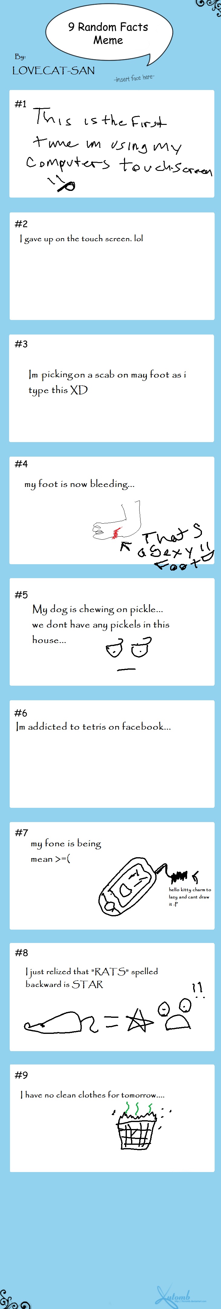 9 Random facts meme by lovecat-san on DeviantArt