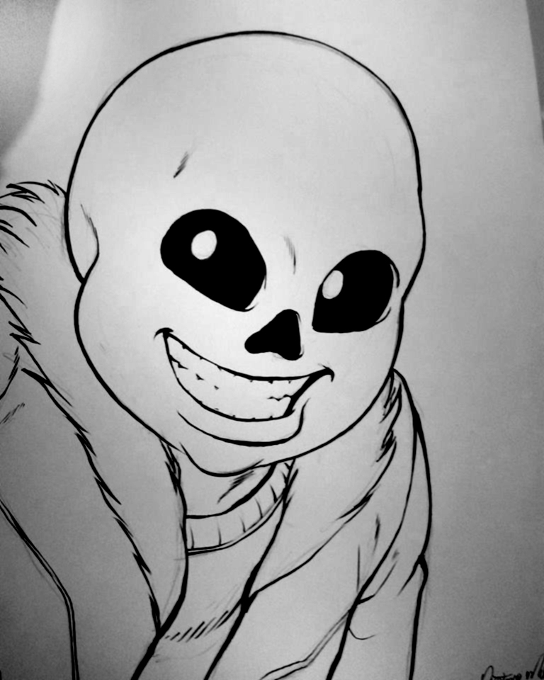 Sketch Sans do jogo Undertale feito no Geekup 2017