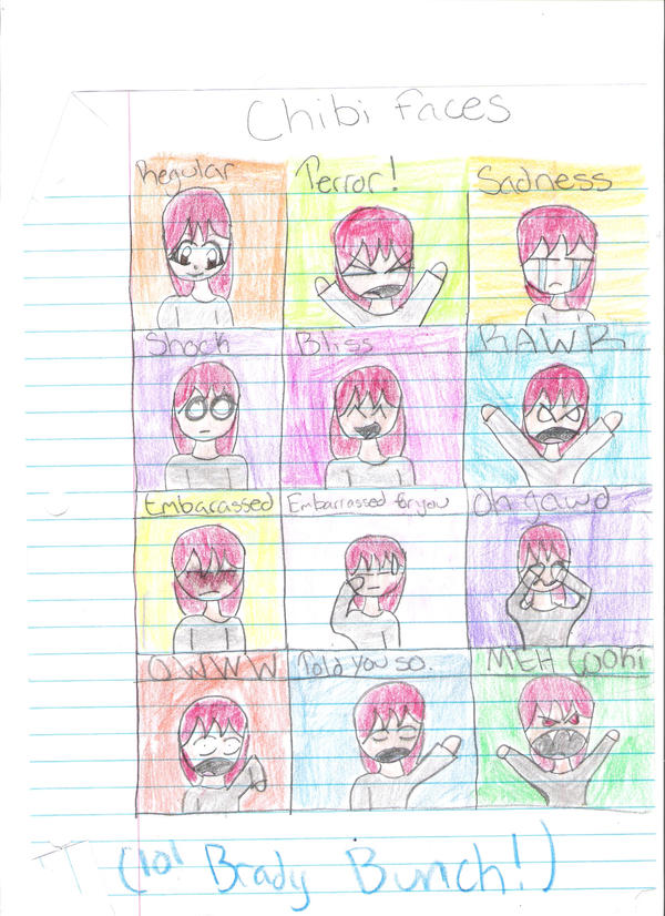 Grumpy Chibi Faces Chibi Faces by untalented101 on DeviantArt