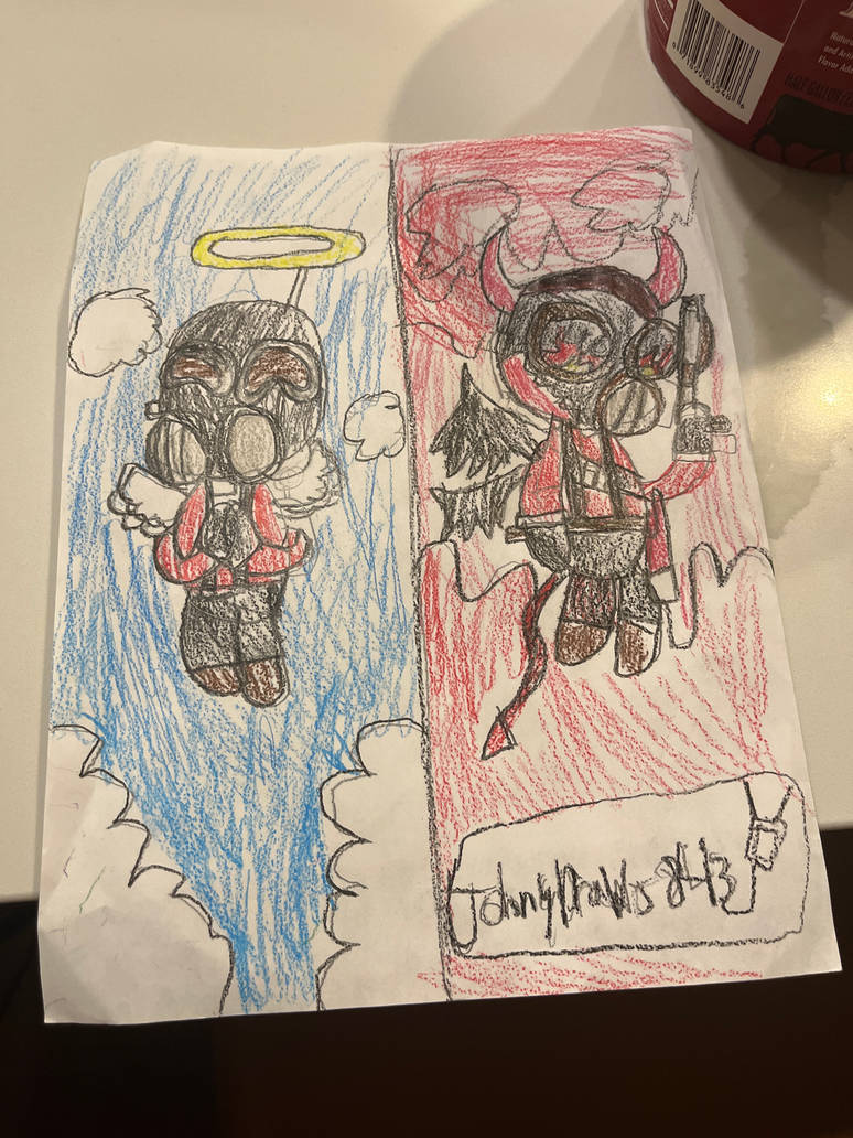 lil Angel and Devil Pyro by JohnnyDraws843 on DeviantArt