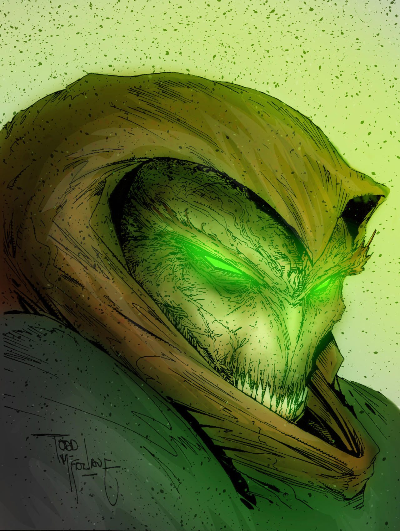 Spawn: Art by Todd McFarlane. Colors by me. by Hallowfield on DeviantArt