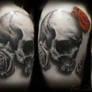 more Skull and Roses Tattoo