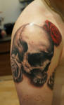 more Skull and Roses Tattoo 2 by t-o-n-e