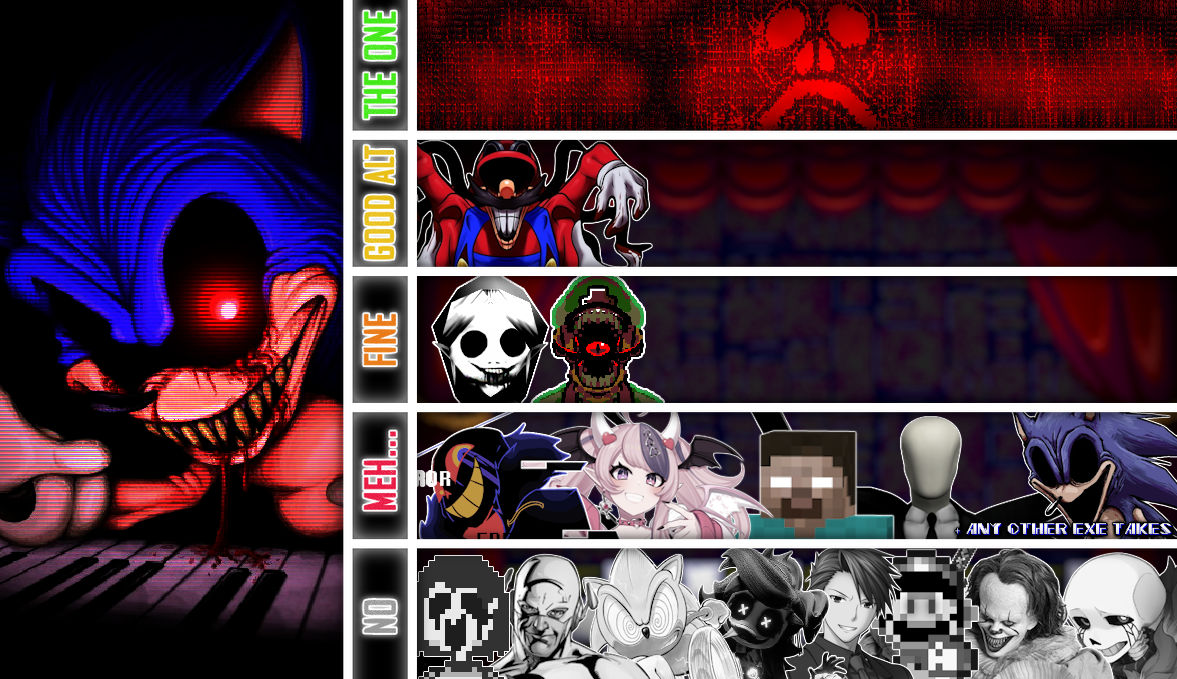 2011 X + Lord X (Sonic.EXE) Matchup Tier List by ItsAxelDB on DeviantArt