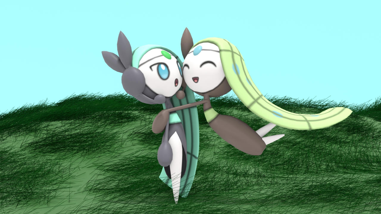 Meloetta and Meloetta Shinyhugs by Danplayer on DeviantArt