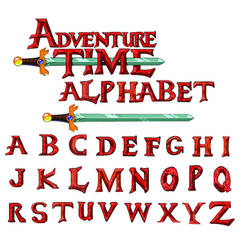 AT font Alphabet