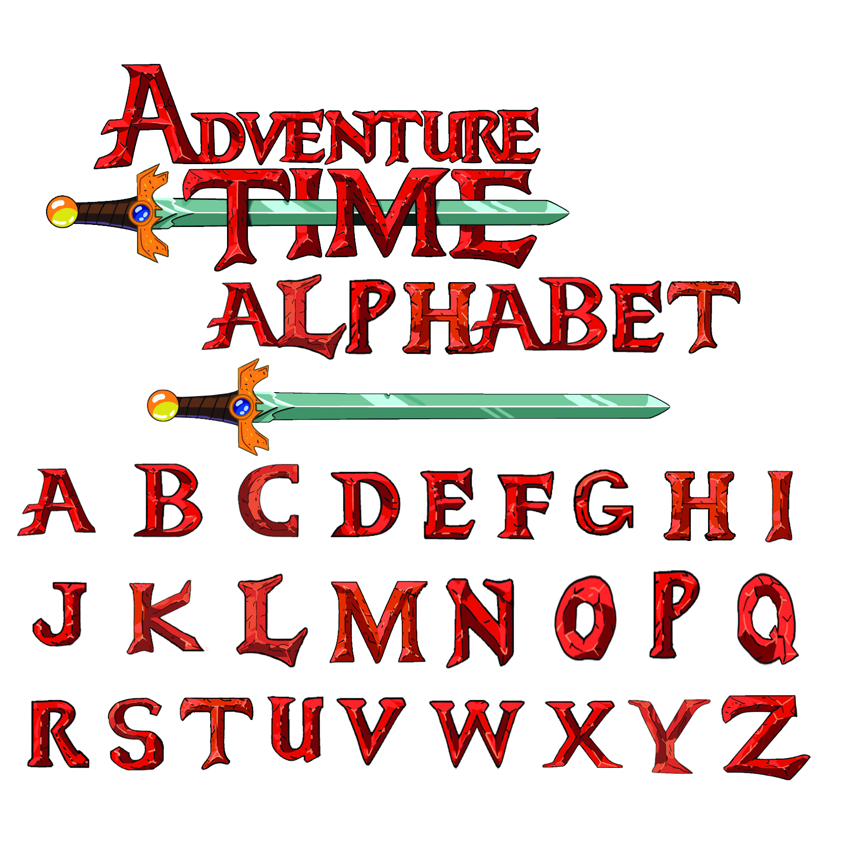 AT font Alphabet