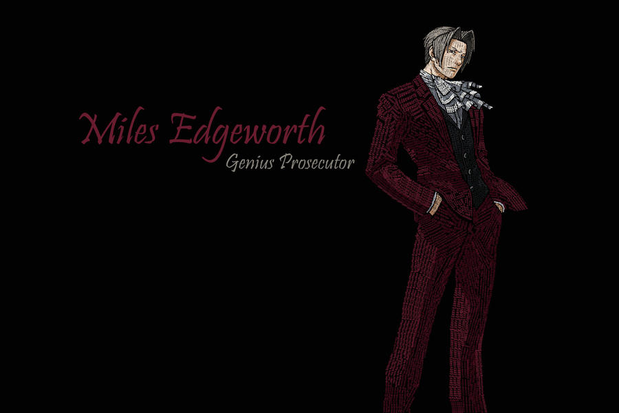 miles edgeworth wallpaper by magicpupy