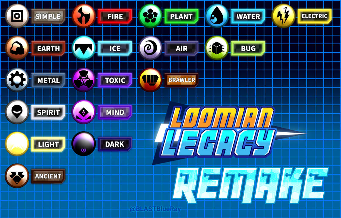 Loomian Legacy ReMAKE Elemental Types by BLASTBlueRay on DeviantArt