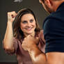Lori impresses a muscle hunk
