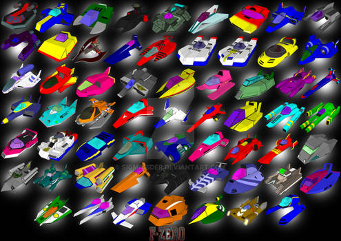 F-ZERO MACHINES IN SKETCHUP