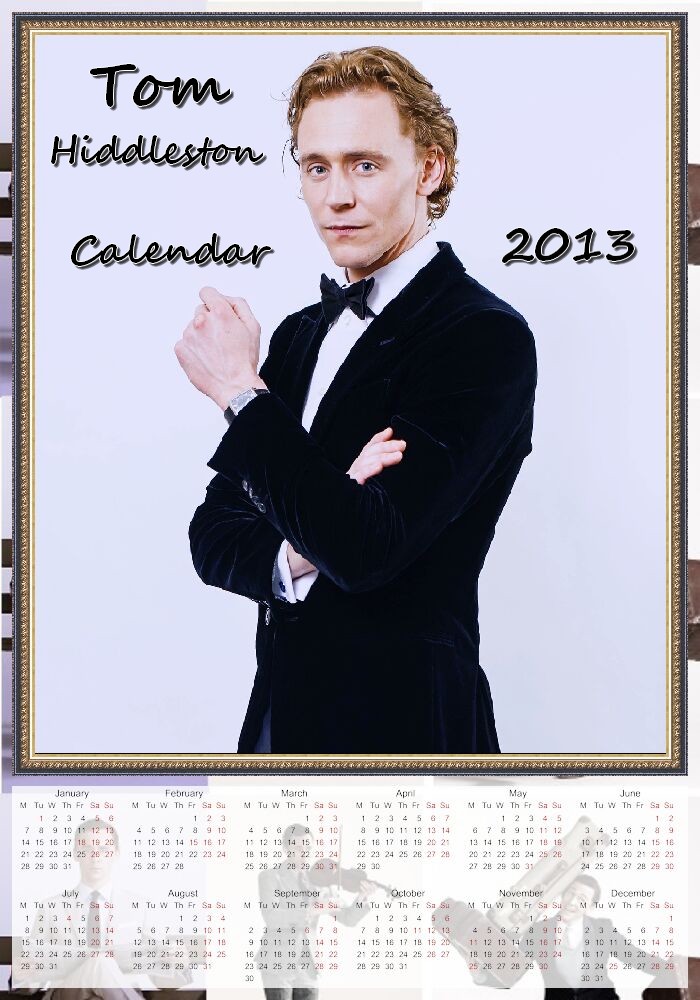 Tom Hiddleston - Calendar 2013 - No.2.