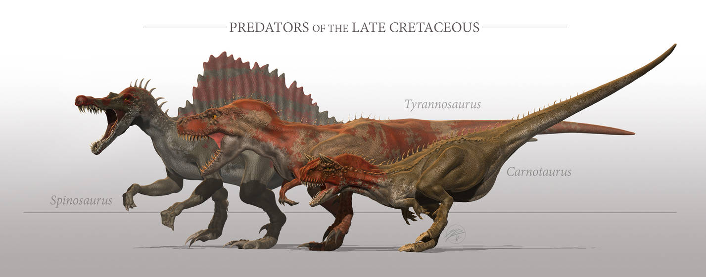 Cretacious Predators Predators of the Late Cretaceous by sdavis75 on DeviantArt