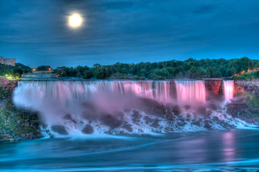 Full Moon over the Falls