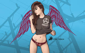 Anarchist girl  by Venc design