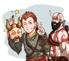 GOW-Father let's take a selfie!~