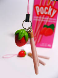 Strawberry Pocky Charm