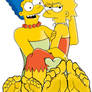 Marge and Lisa Simpson's soles