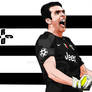 Cartoon_simple vector (Gianluigi Buffon)  By:RCDO