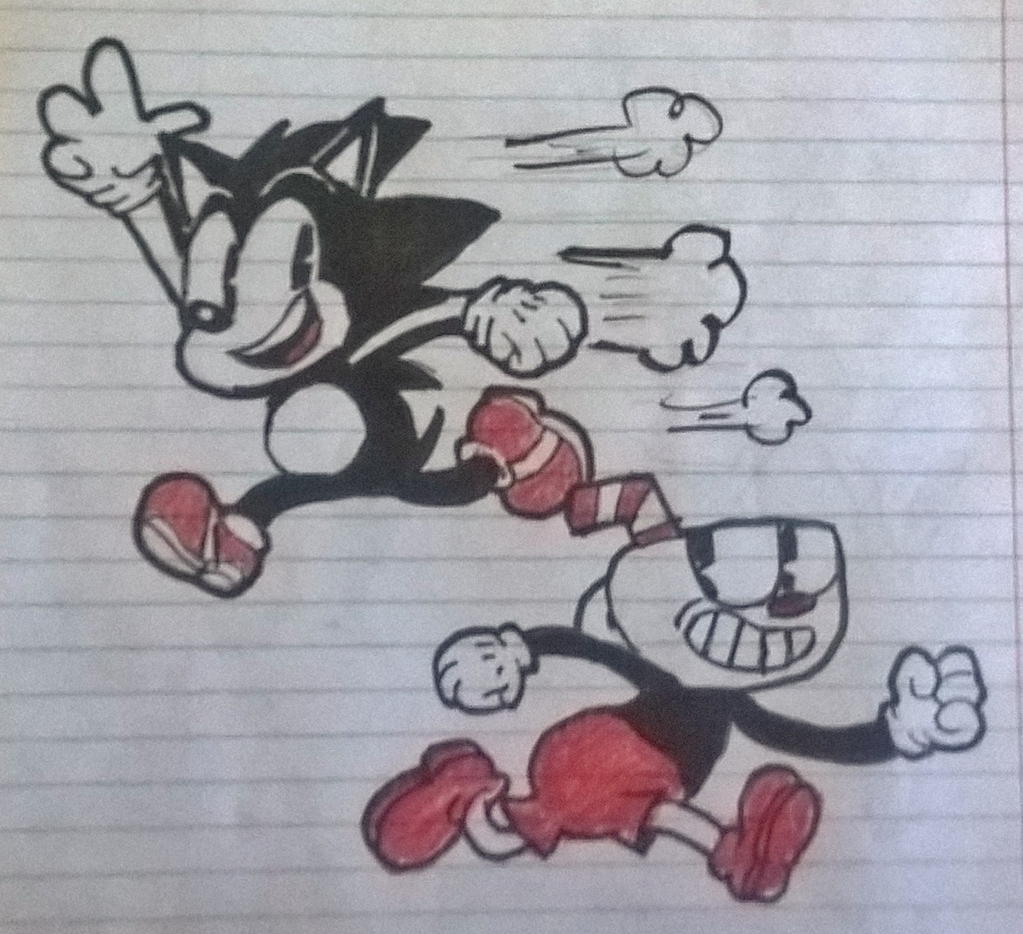 Sonic and Cuphead