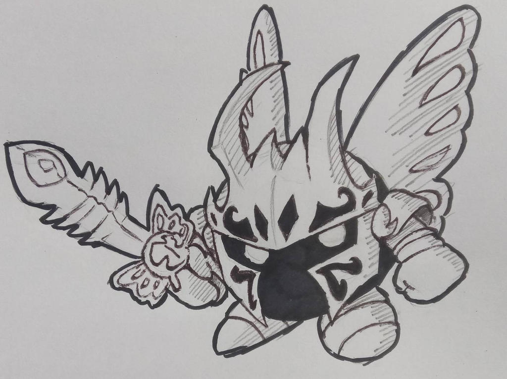 Morpho Knight kirby star allies by theguywhodrawsalot on DeviantArt