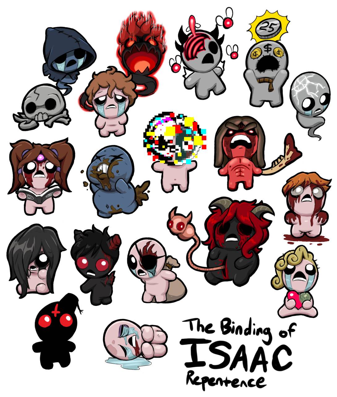 скачать моды на персонажей для the binding of isaac repentance фото 14